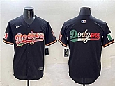 Men's Los Angeles Dodgers Team Big Logo Black Mexico Limited Stitched Jersey,baseball caps,new era cap wholesale,wholesale hats
